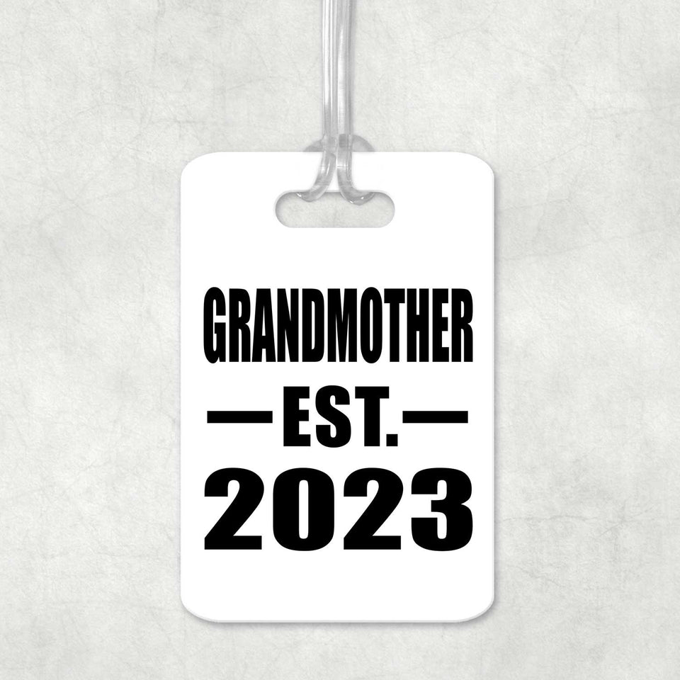 Grandmother Established EST. 2023 - Luggage Bag Tag