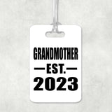 Grandmother Established EST. 2023 - Luggage Bag Tag