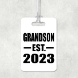 Grandson Established EST. 2023 - Luggage Bag Tag