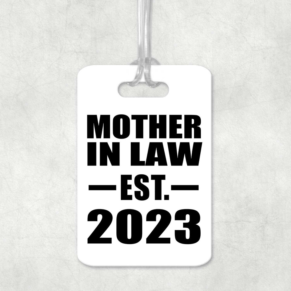 Mother In Law Established EST. 2023 - Luggage Bag Tag