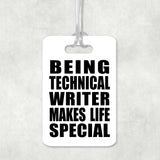 Being Technical Writer Makes Life Special - Luggage Bag Tag
