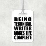 Being Technical Writer Makes Life Complete - Luggage Bag Tag