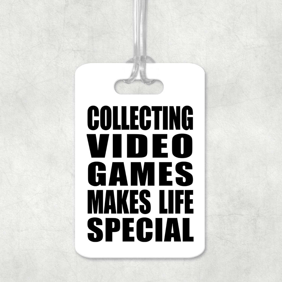 Collecting Video Games Makes Life Special - Luggage Bag Tag