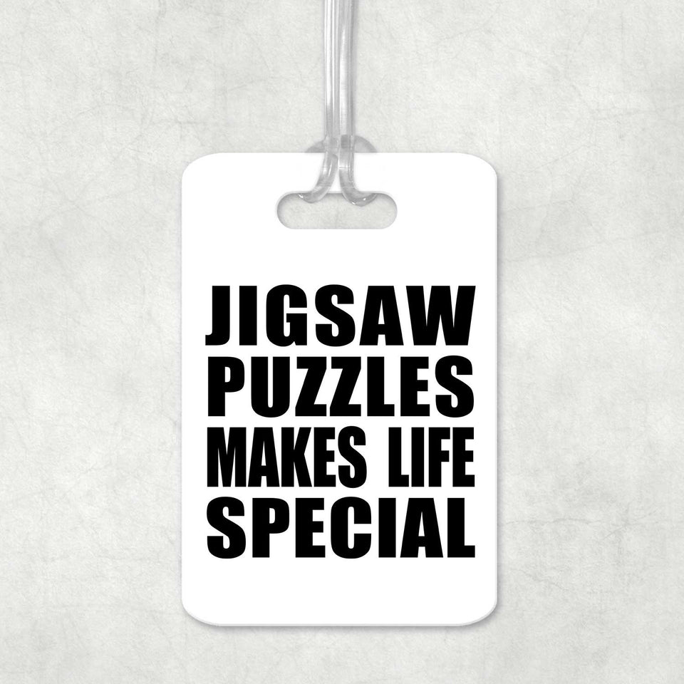 Jigsaw Puzzles Makes Life Special - Luggage Bag Tag