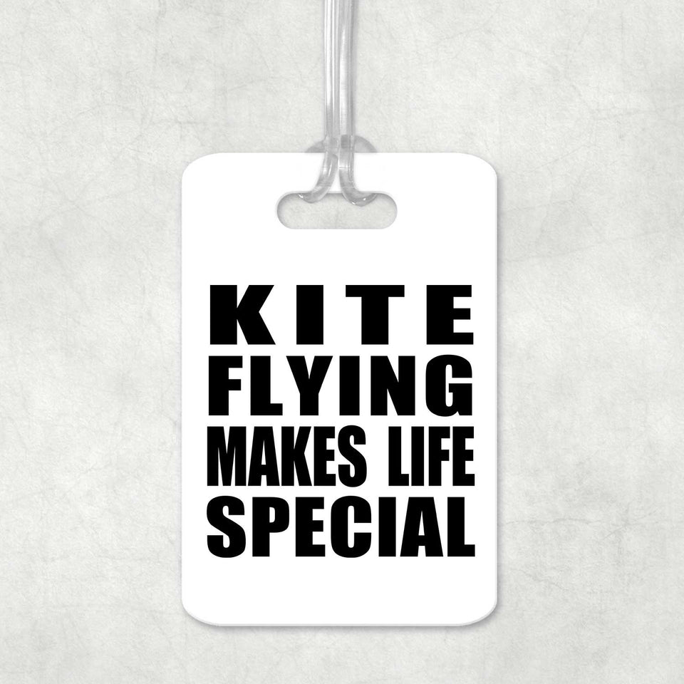 Kite Flying Makes Life Special - Luggage Bag Tag