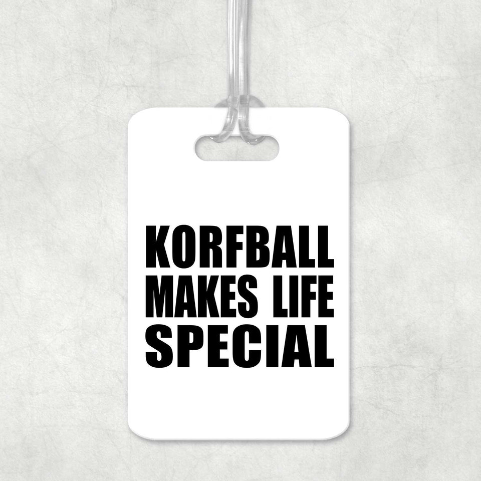 Korfball Makes Life Special - Luggage Bag Tag