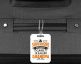 A Superhero Without Cape is Called Grandpa - Luggage Bag Tag