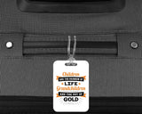 Children Are Rainbow Of Life, Grandchildren Are Pot Of Gold - Luggage Bag Tag