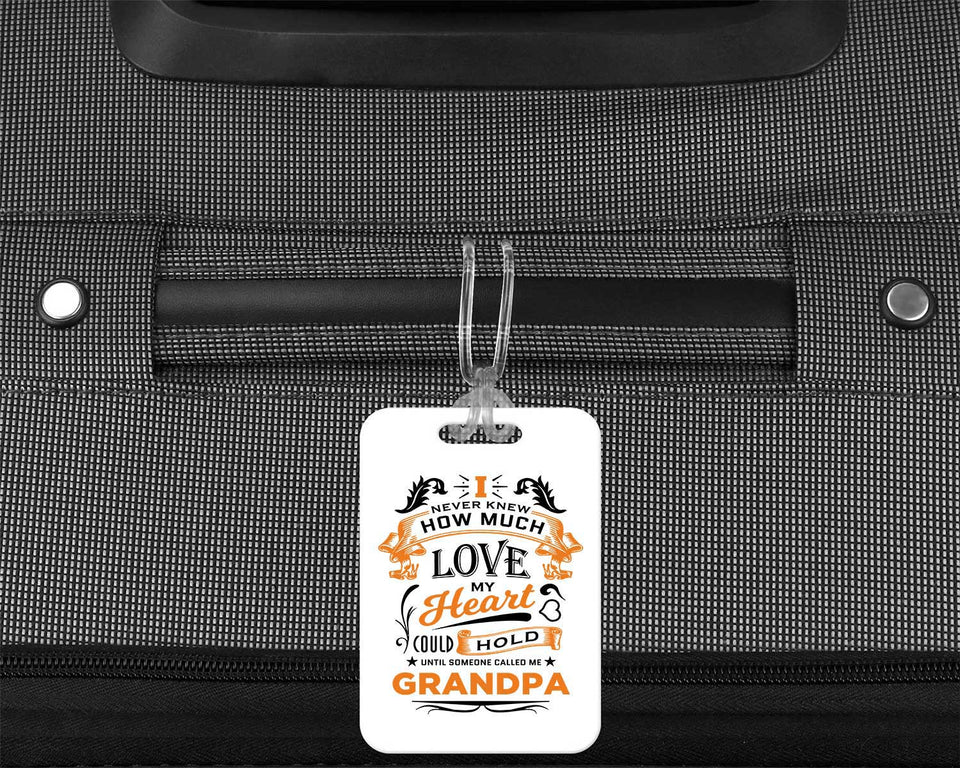 How Much Love Could Hold Until Called Me Grandpa - Luggage Bag Tag