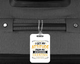 I Get My Attitude From My Awesome Grandma - Luggage Bag Tag