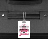 My Biggest Reason For Living Calls Me Grandma - Luggage Bag Tag