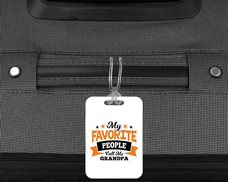 My Favorite People Call Me Grandpa - Luggage Bag Tag