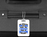 The Smallest Hands Make The Biggest Mark On Grandpa's Heart - Luggage Bag Tag