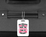 The Smallest Hands Make The Biggest Mark On Mom's Heart - Luggage Bag Tag