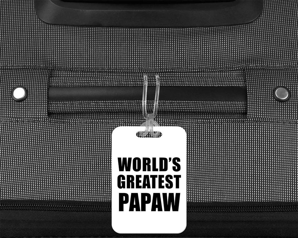 World's Greatest Papaw - Luggage Bag Tag