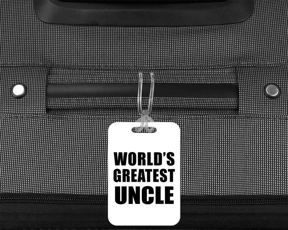 World's Greatest Uncle - Luggage Bag Tag