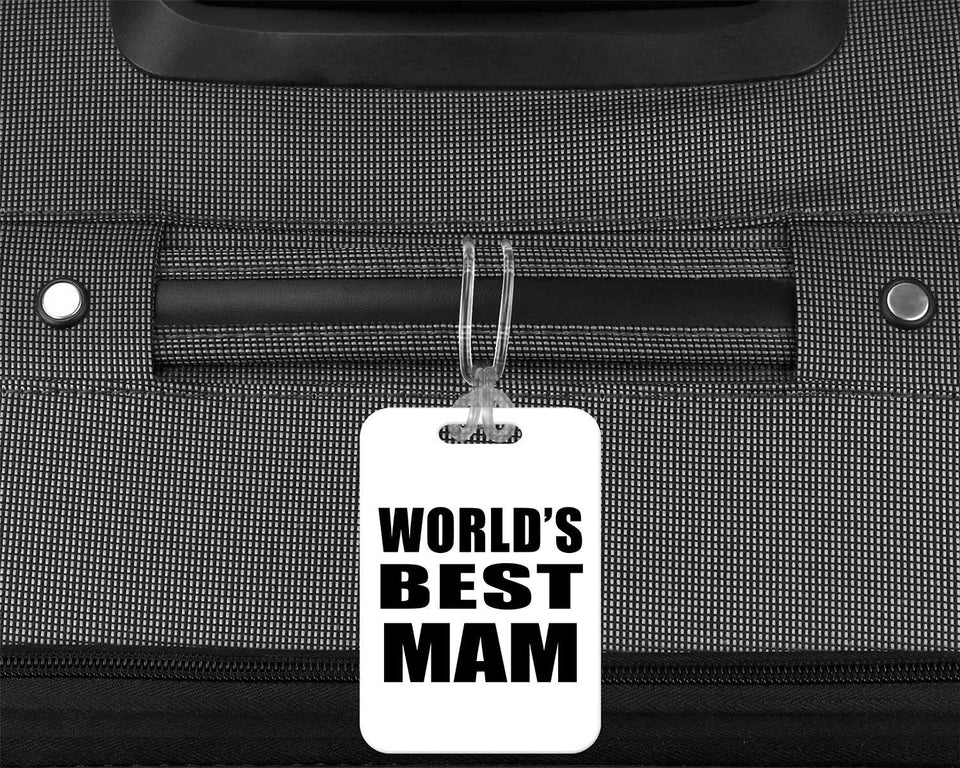 World's Best Mam - Luggage Bag Tag
