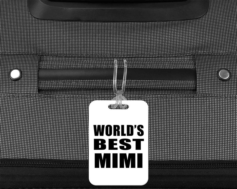 World's Best Mimi - Luggage Bag Tag