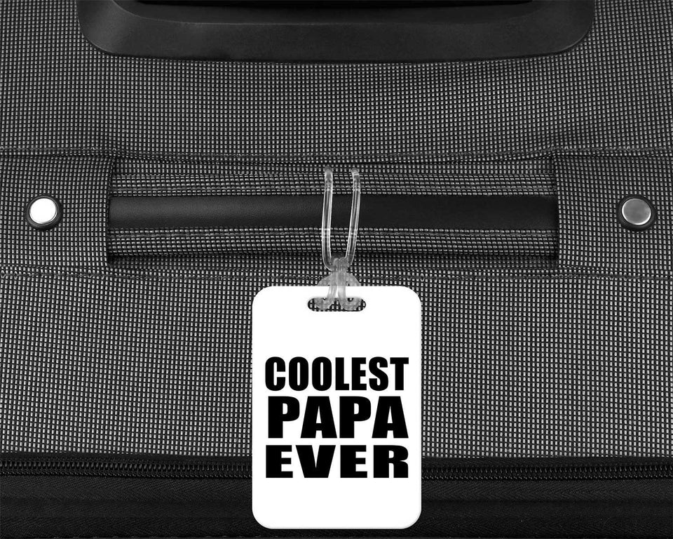 Coolest Papa (Grandpa) Ever - Luggage Bag Tag