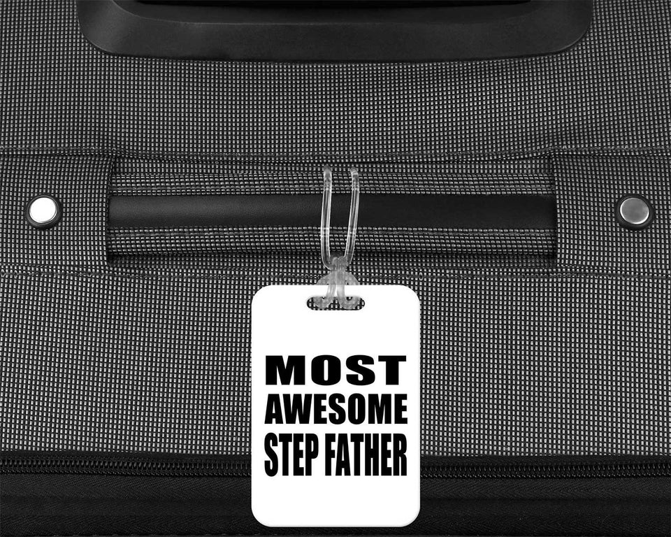 Most Awesome Step Father - Luggage Bag Tag