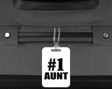 Number One #1 Aunt - Luggage Bag Tag