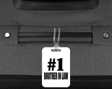 Number One #1 Brother In Law - Luggage Bag Tag