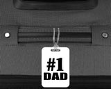 Number One #1 Dad - Luggage Bag Tag