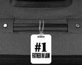 Number One #1 Father In Law - Luggage Bag Tag