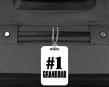 Number One #1 Granddad - Luggage Bag Tag