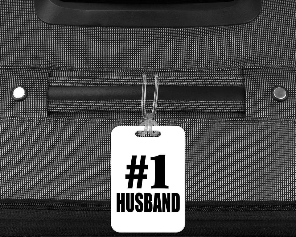 Number One #1 Husband - Luggage Bag Tag