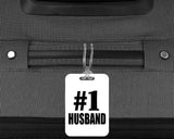 Number One #1 Husband - Luggage Bag Tag