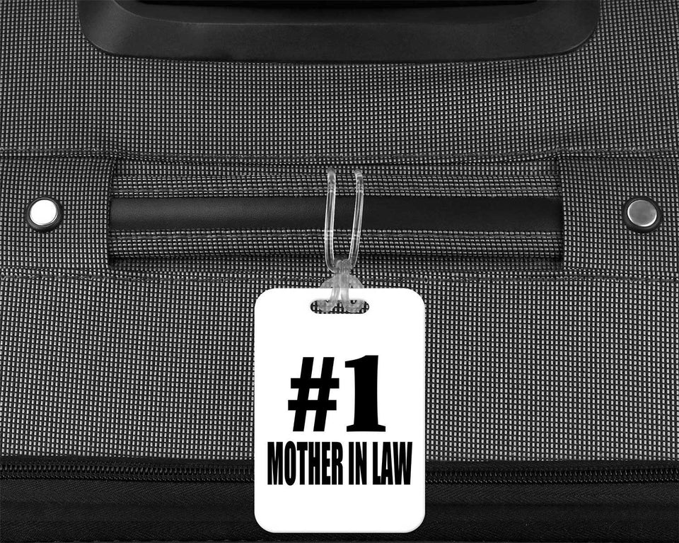 Number One #1 Mother In Law - Luggage Bag Tag