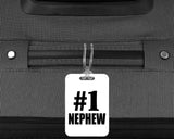 Number One #1 Nephew - Luggage Bag Tag