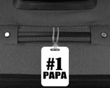 Number One #1 Papa - Luggage Bag Tag