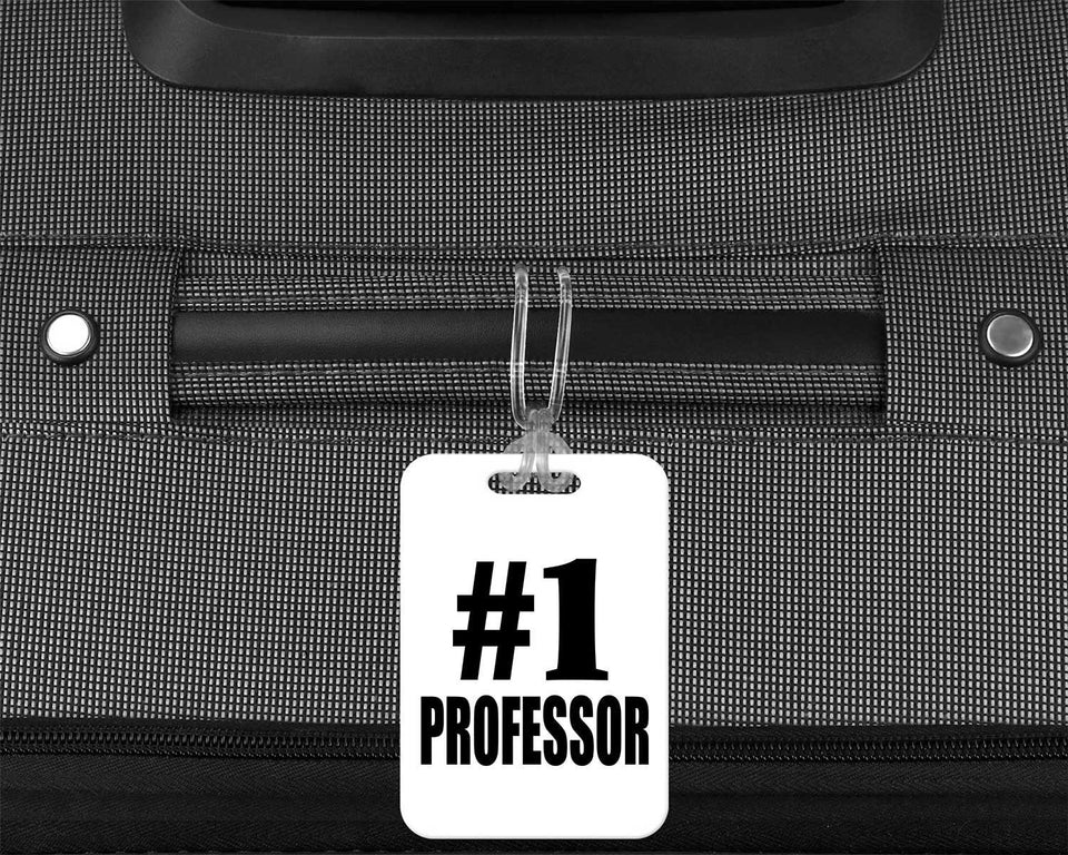 Number One #1 Professor - Luggage Bag Tag
