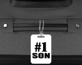 Number One #1 Son - Luggage Bag Tag