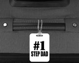 Number One #1 Step Dad - Luggage Bag Tag