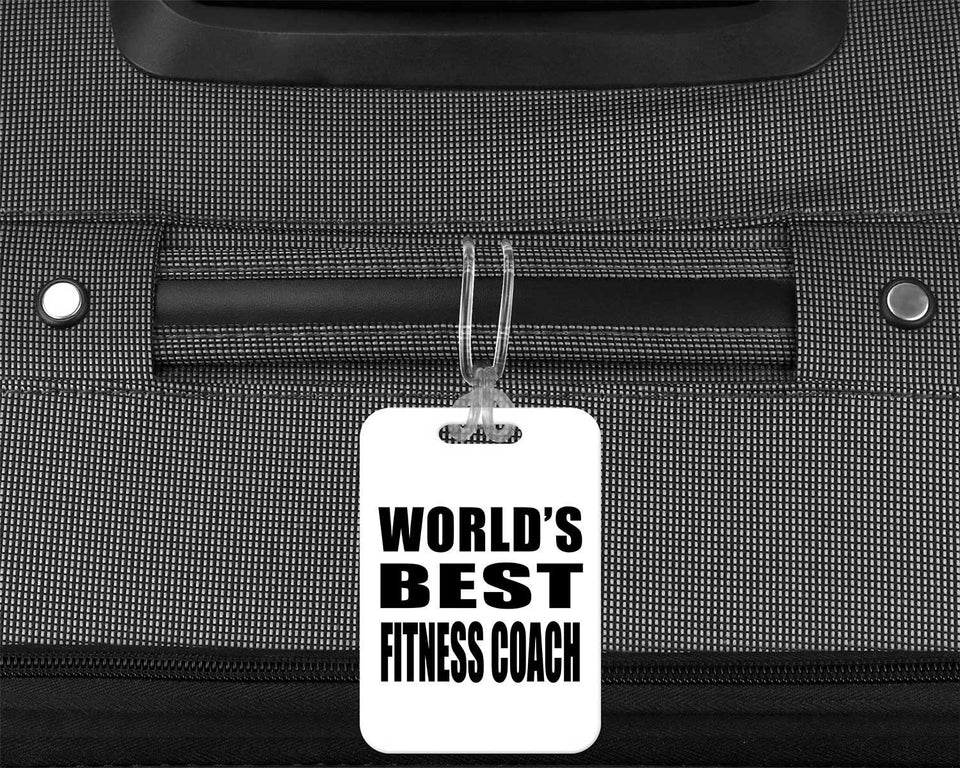 World's Best Fitness Coach - Luggage Bag Tag