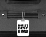 World's Best Hr Manager - Luggage Bag Tag