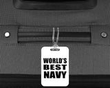 World's Best Navy - Luggage Bag Tag