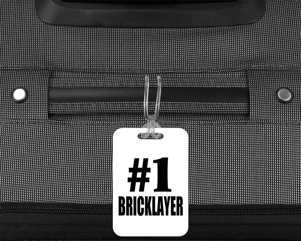 Number One #1 Bricklayer - Luggage Bag Tag