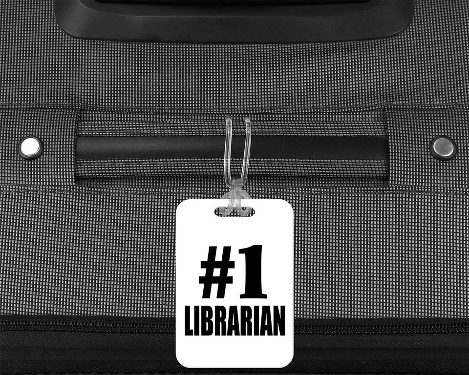 Number One #1 Librarian - Luggage Bag Tag