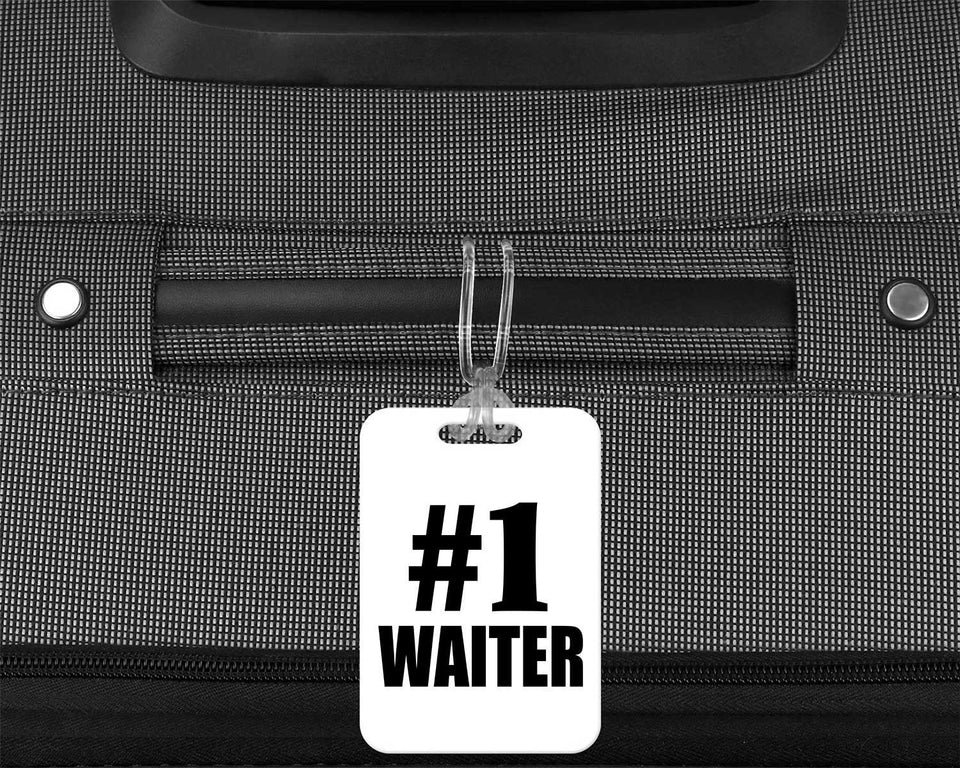 Number One #1 Waiter - Luggage Bag Tag