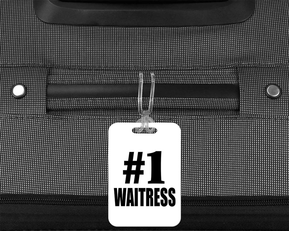 Number One #1 Waitress - Luggage Bag Tag