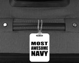 Most Awesome Navy - Luggage Bag Tag