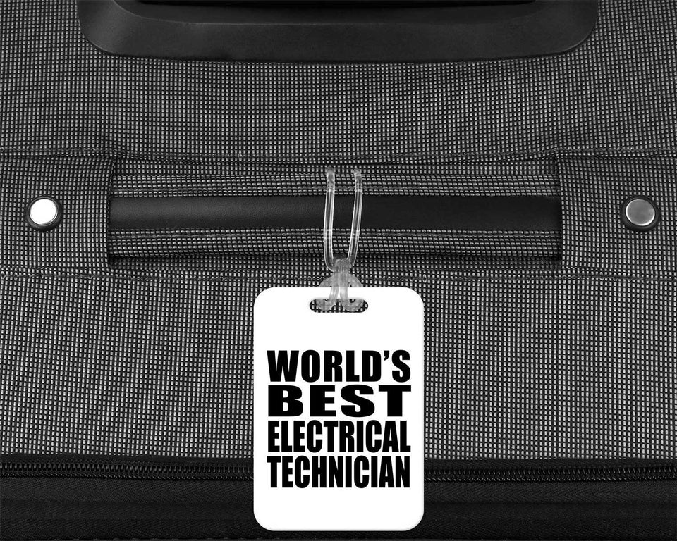 World's Best Electrical Technician - Luggage Bag Tag