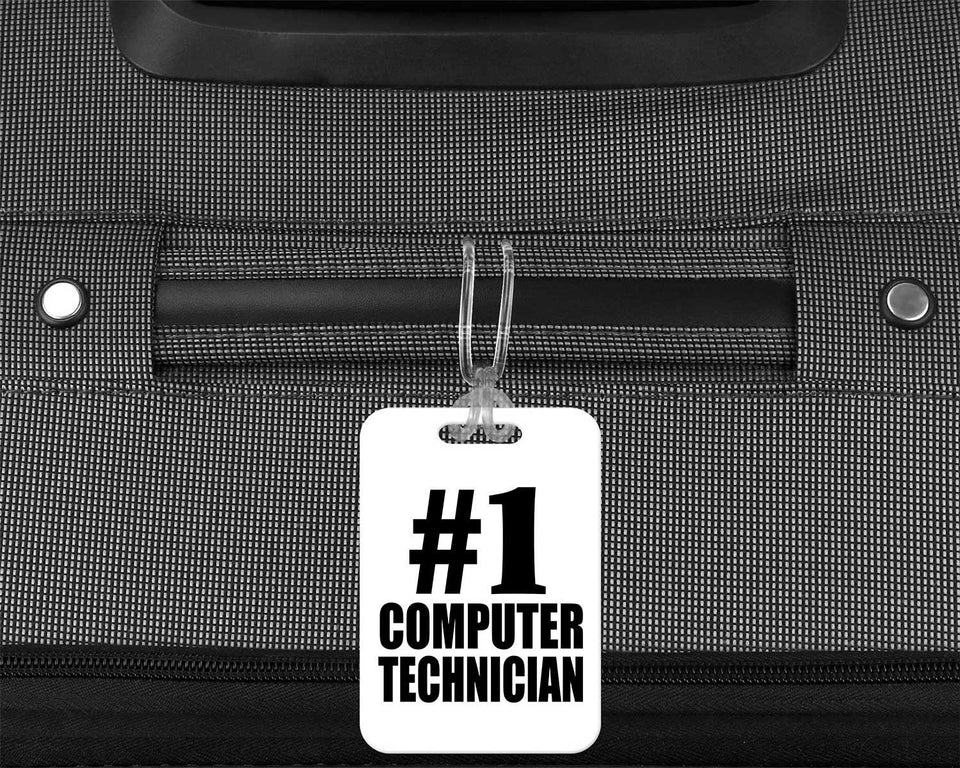 Number One #1 Computer Technician - Luggage Bag Tag