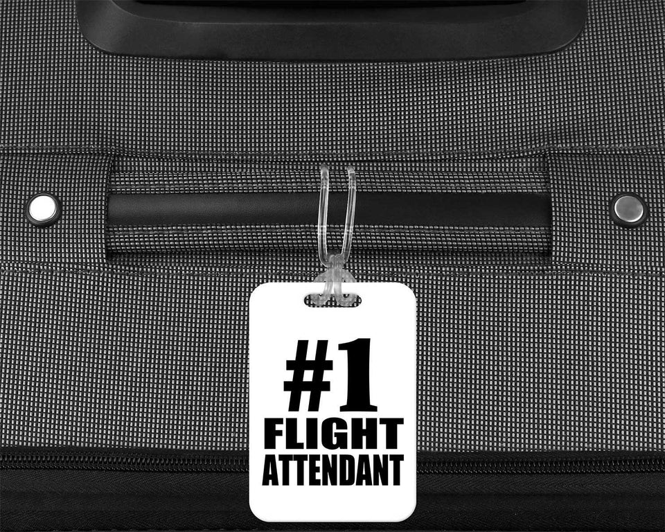 Number One #1 Flight Attendant - Luggage Bag Tag
