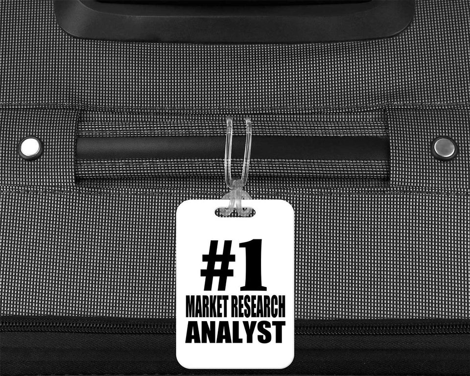 Number One #1 Market Research Analyst - Luggage Bag Tag