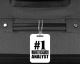 Number One #1 Market Research Analyst - Luggage Bag Tag